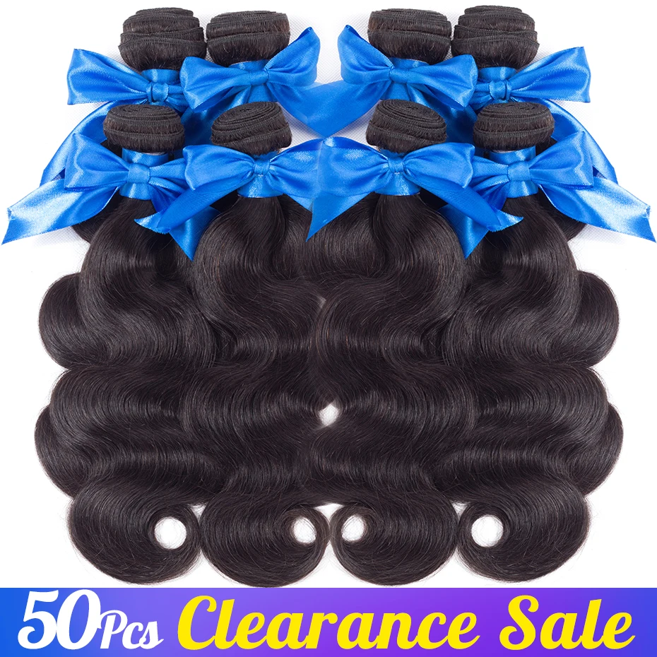 

50 Bundles Straight Human Hair Weave Bulk Sale Remy 9A Grade Natural Color For Black Women Jarin Hair Wholesale Bundles Deal