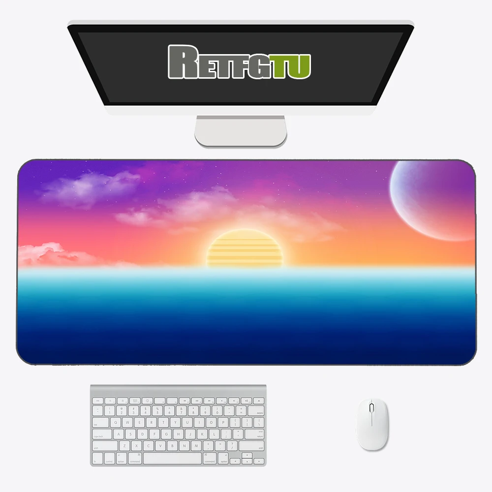 90x40cm mousepad for deep forest firewatch laptop gamer mousepad gaming mouse pad large locking edge keyboard 70x30 cm deak mat free global shipping