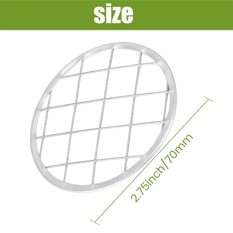 30 Pieces Flower Jar Lid Floral Frog Vase Insert Canning With Square Grids 70Mm