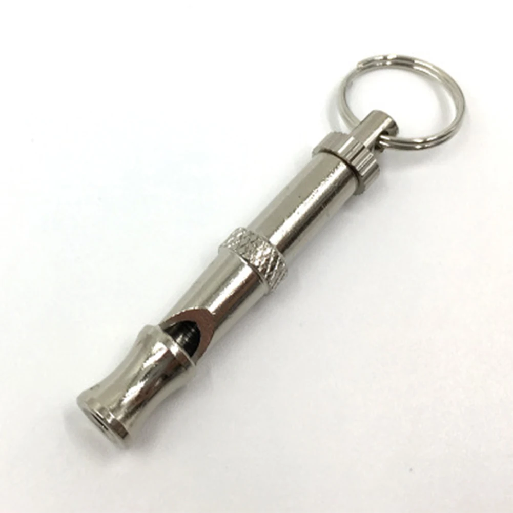 

With Keychain Training Loudly Home Adjustable Sound Outdoor Portable Stainless Steel Durable Practical Pet Dog Whistle