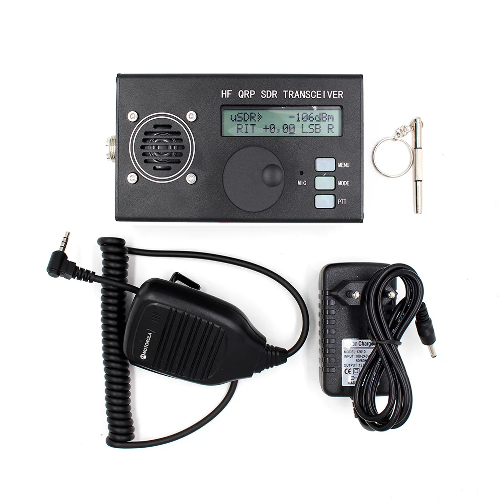 

USDX USDR QRP SDR Transceiver SSB CW Transceiver 8-Band DSP Receiver for Ham Radio10W with Mic EU Plug