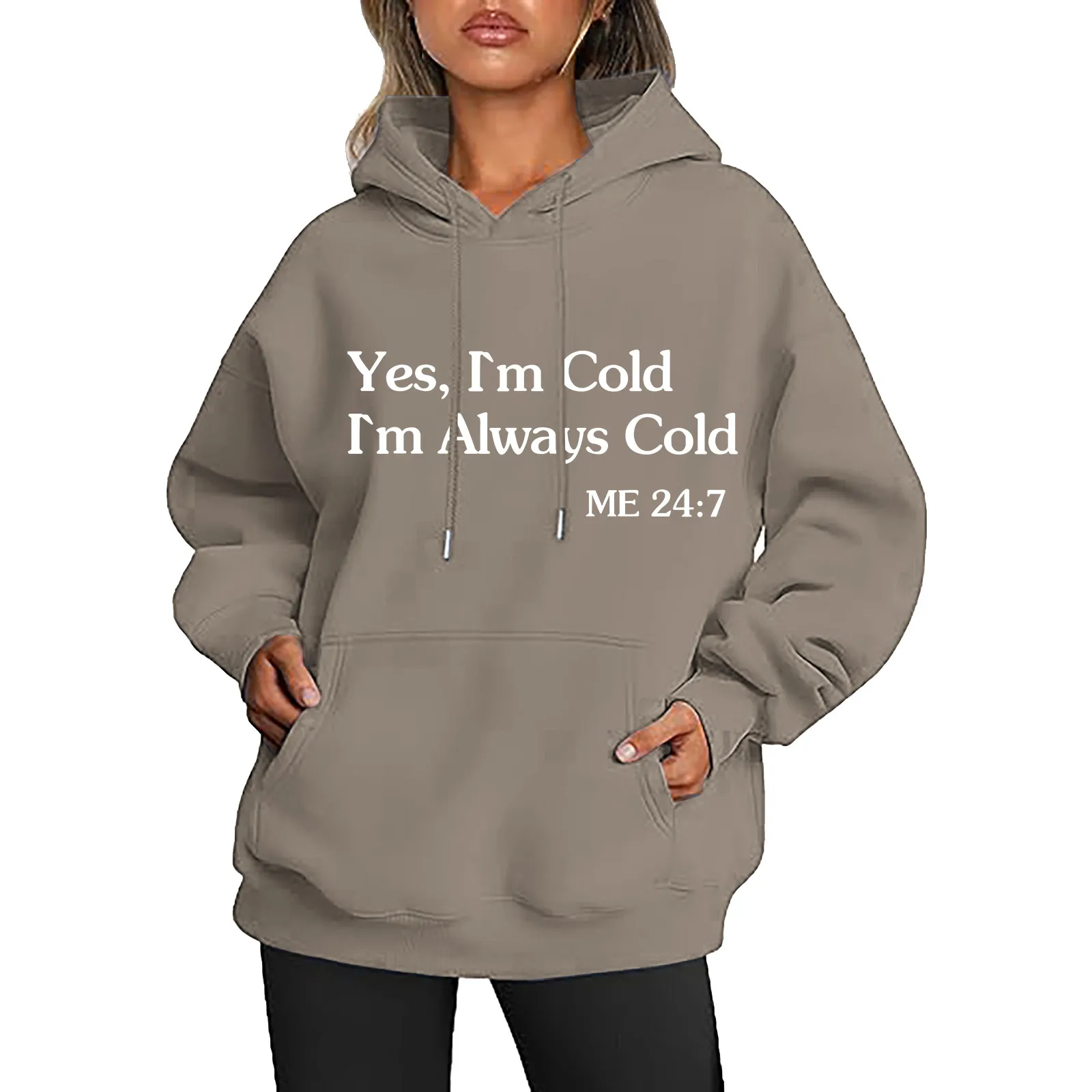 

Women Letter Print Hoodies Hip Hop Sportswear Blouses Oversize Drawstring Pocket Hooded Top Harajuku Loose Pullovers Sudadera