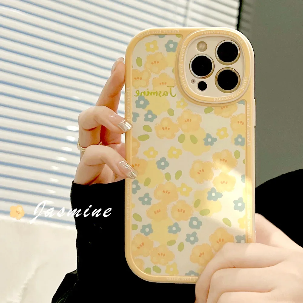 Винтажный милый чехол для телефона девочек с изображением Феи Желтых Цветов iPhone