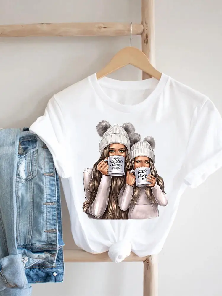 

Sweet Mom Love Trend 90s Tee Casual Summer Clothes Women Clothing Print Tshirt Female Top Short Sleeve Fashion Graphic T-shirt