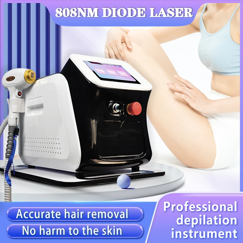 

CE-certified Beauty Salon Equipment Ice Platinum Diode Laser Hair Removal Machine Three-Band