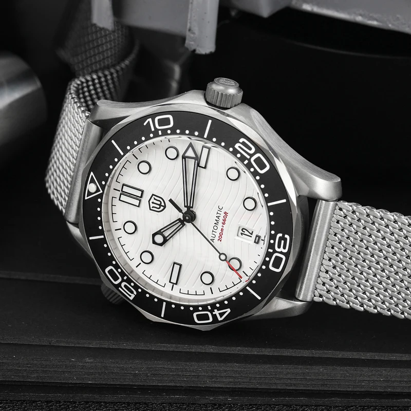 Фото Watchdives WD007 V3 Мужские часы NH35 Часы с автоматическим механизмом и нейлоновым ремешком 200 м Водонепроницаемые механические часы с подарочной коробкой №2
