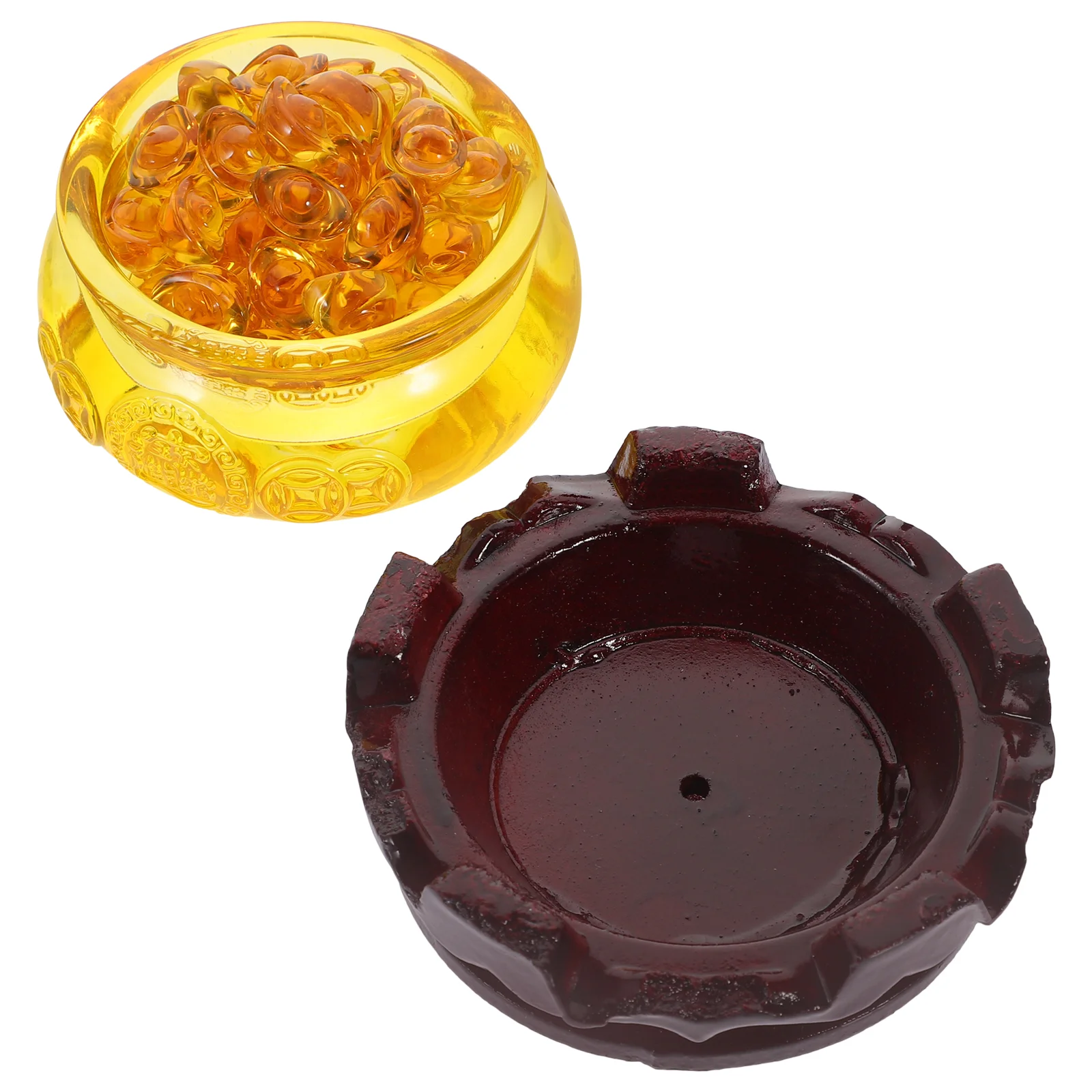 Счастливый хрустальный бассейн украшение с сокровищами китайская книжная полка