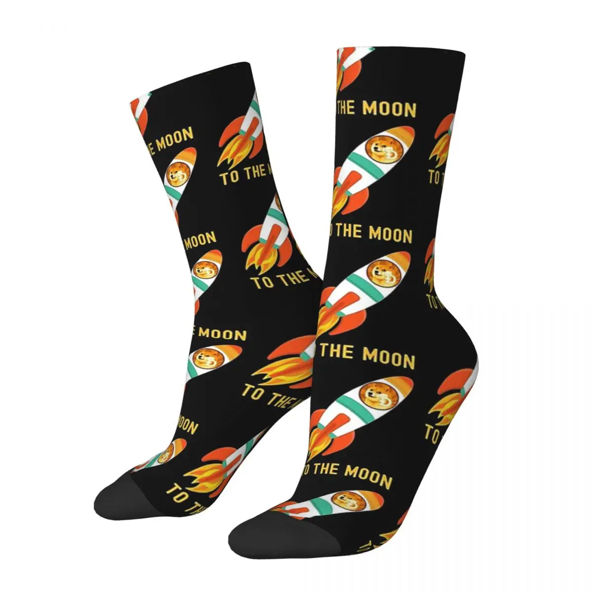 

To The Moon Dogecoin - Crypto Currency Gift For Hodl Bition Unisex Bonnet Winter Running Happy Socks street style Crazy Socks