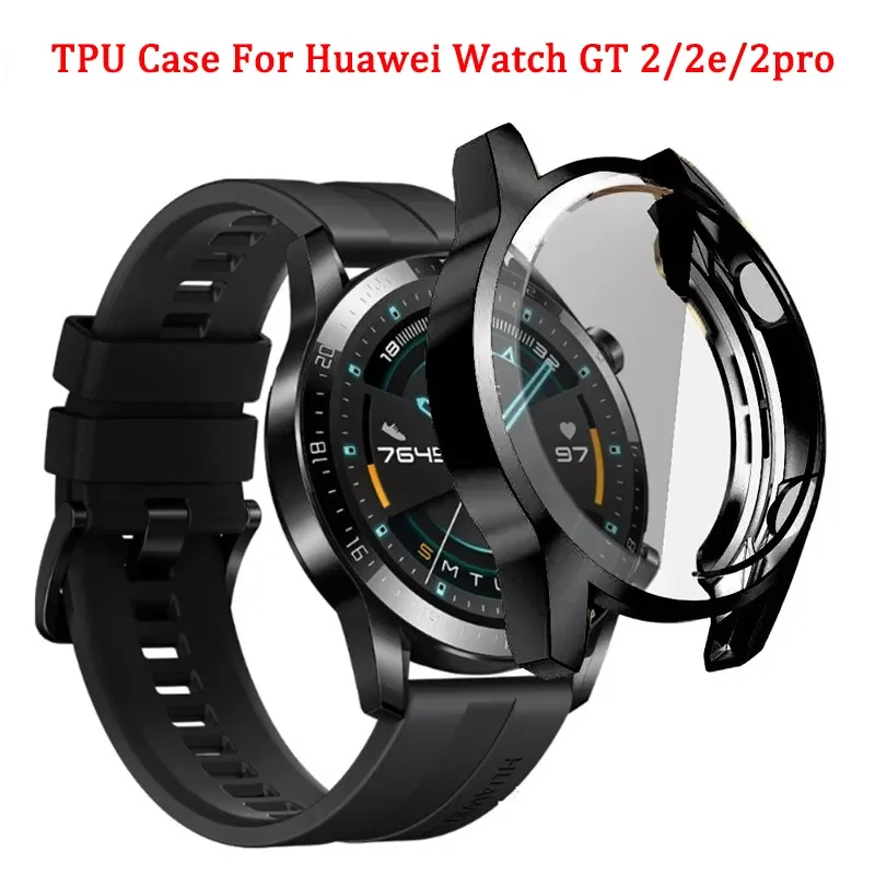 

22mm Wrist Straps Band For Huawei Watch GT 2e GT2 46mm Protective Cover Full Screen Protector Case For Huawei Watch GT 2pro 2E
