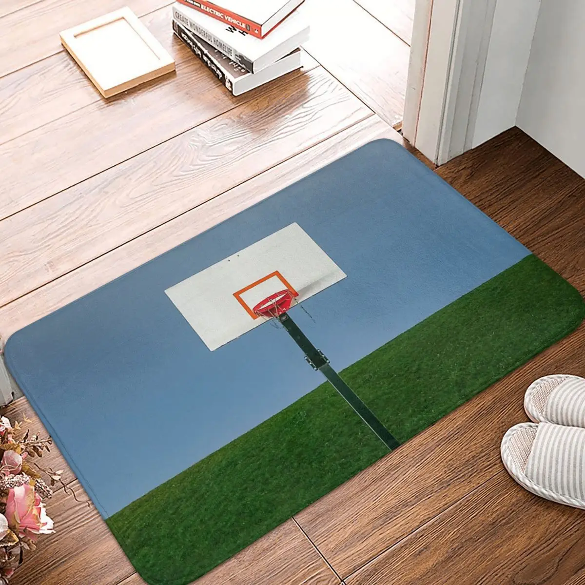 

Коврик для баскетбола в саду, нескользящий коврик для ванной, коврик для баскетбольной площадки в гостиную, домашний декоративный коврик