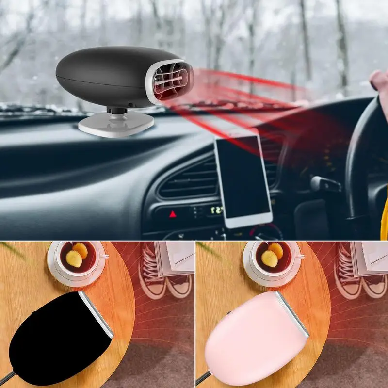 

Car Heaters 12V Portable Automobile Dashboard Heating Cooling Defroster Fan Adjustable Winter Interior Decoration Accessories