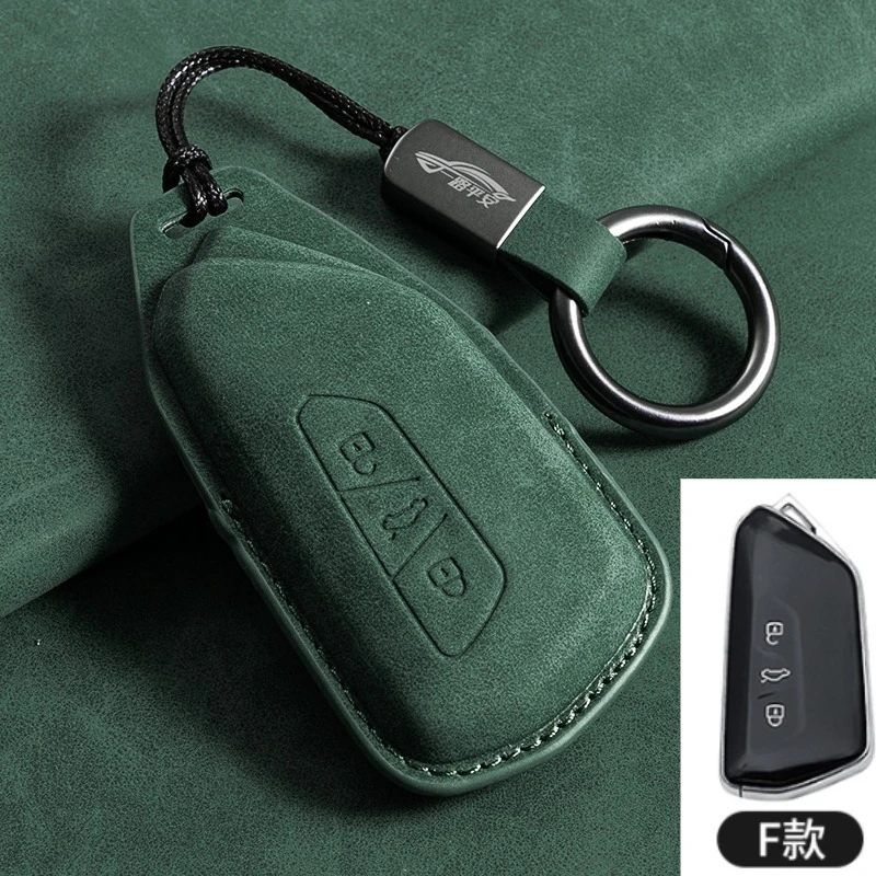 

Автомобильные аксессуары для VW Volkswagen Golf 8 ID.3 ID.4 MK4 MK8 2023 2022 2021 GTI R Кожаный чехол для дистанционного ключа автомобиля Чехол для ключа автомобиля