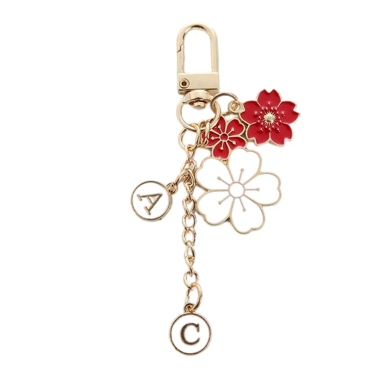 

Металлический брелок с цветком, ювелирные изделия, подвеска с орнаментом, брелок из сплава для женщин и девушек, подарок, аксессуары
