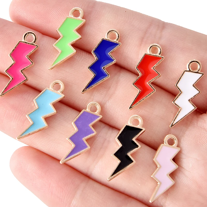 15 шт. подвеска в виде молнии карамельных цветов |