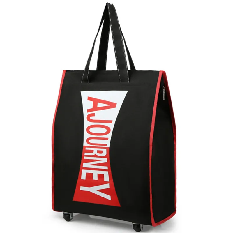New Subtitled Wheel Luggage Bag Oxford Cloth Folding Light S