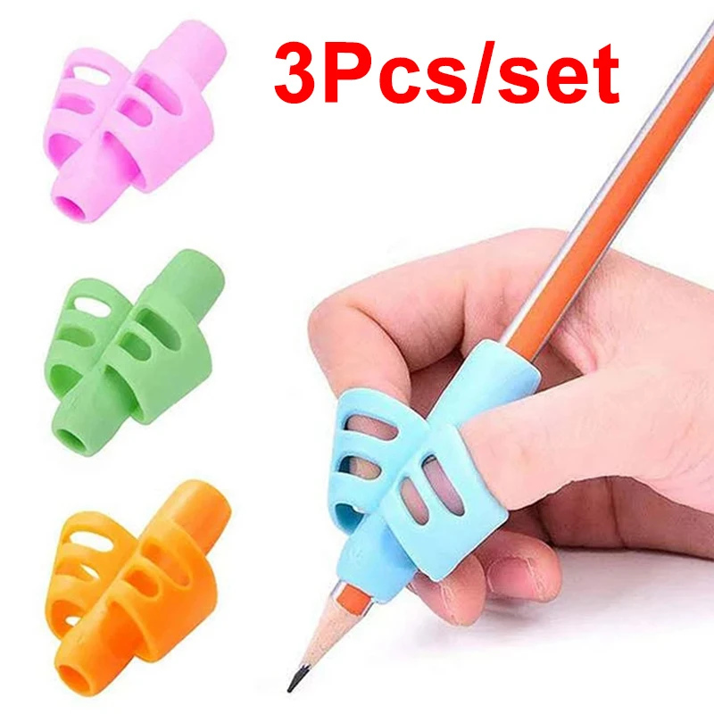 Pen Holder Kids Learning Practise Silicone Pen Aid Grip Post