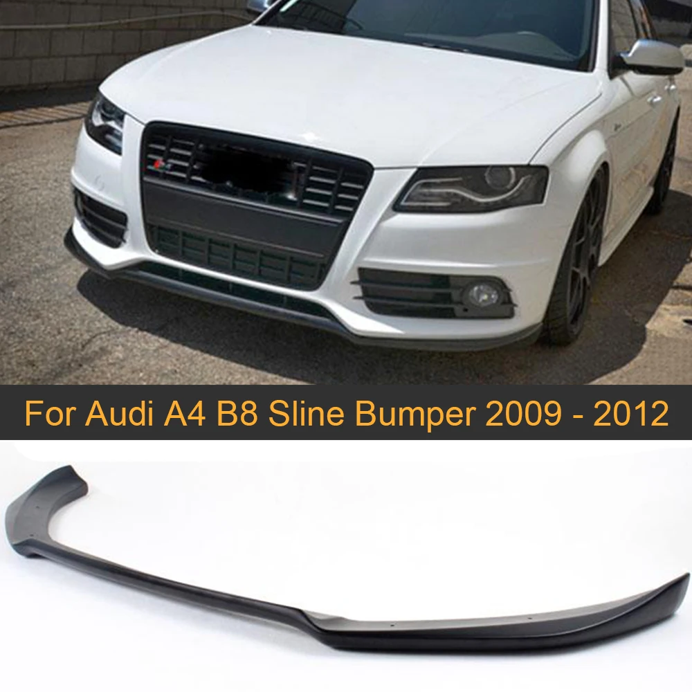 ФАП черная губа переднего бампера автомобиля для Audi A4 B8 Sline бампер 2009 2010 2011