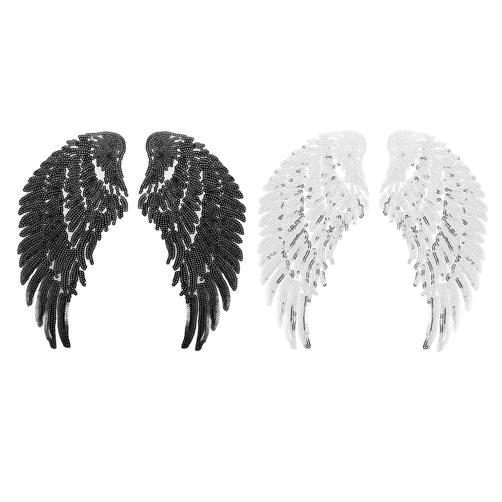 

2pcs Clothes Repairing Patch Clothing Applique Garment Decor Wing Design Patch