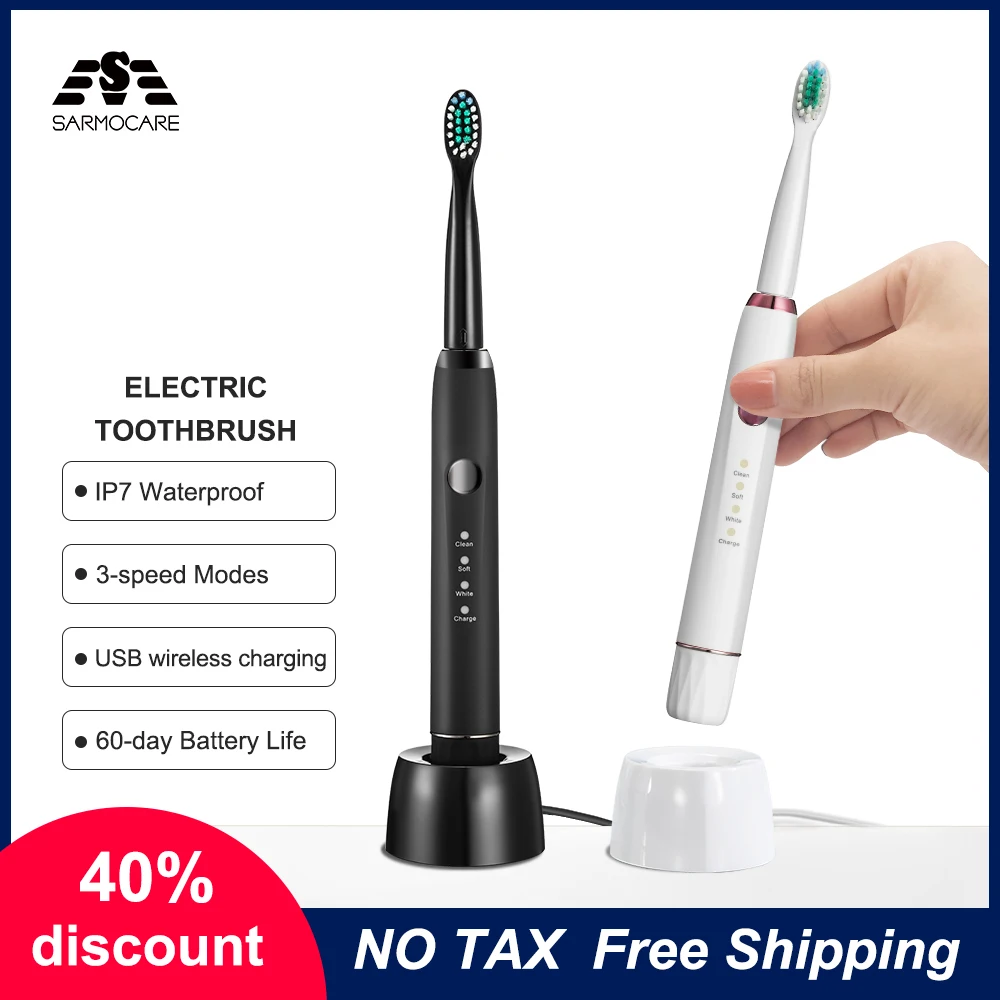 

Sonic Electric Toothbrush Adult Teeth Brush Wireless charging Toothbrush set Travel Set cepillo electrico dientes brush #5