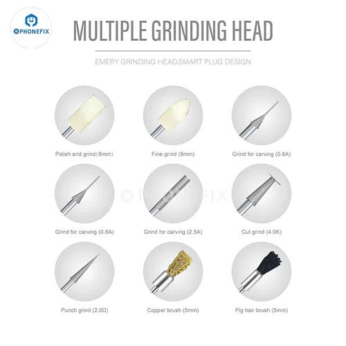 

Ручка для полировки PHONEFIX, электрическая ручка для резьбы, искусственная шлифовальная машина, беспроводной инструмент для полировки IC, Type-C, инструмент для полировки