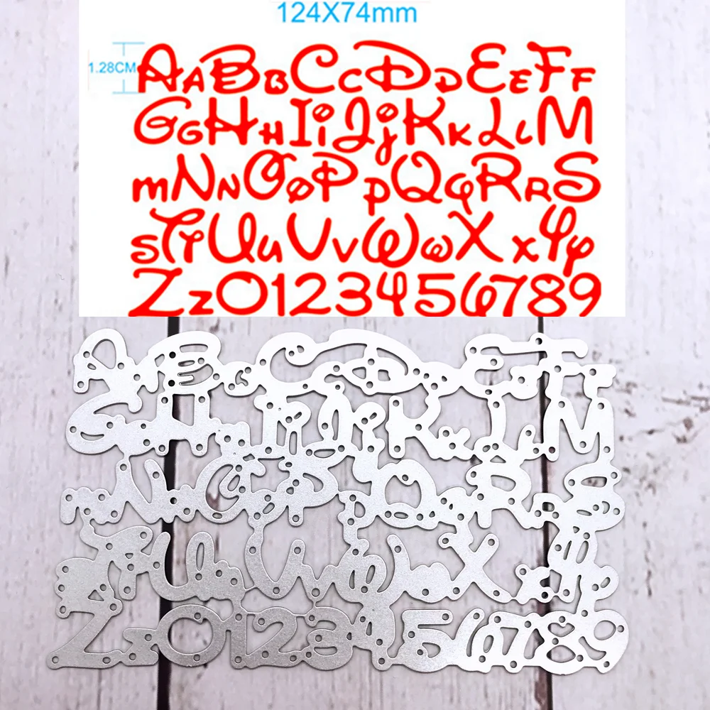 

Alphabet Figure Metal Cutting Dies Nnew Arrivals 2023 for DIY Scrapbooking Stencil Stamps Crafts Embossing Paper Cards Making