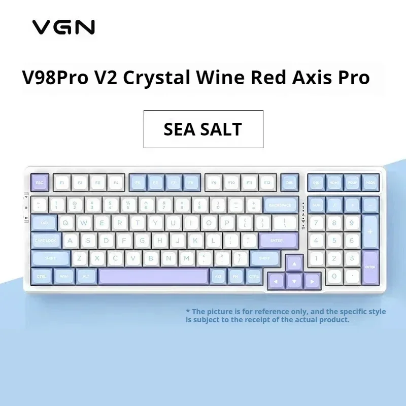 Фото Клавиатура Vgn V98pro V2 проводная, игровая беспроводная клавиатура с проводным Bluetooth и горячим разъемом, механическая, под заказ №1