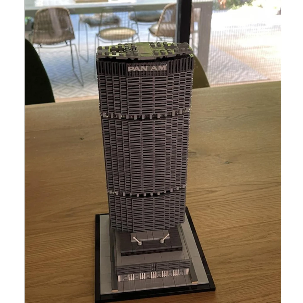 MOC-151260 MetLife Строительная сковорода Am Building масштаб 1:800 модель с PDF-рисунком