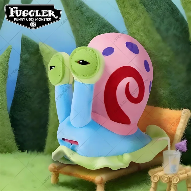 Фото Оригинальный Fuggler Ugly Teeth Monster Губка Боб Квадратные штаны Плюшевые игрушки Брелки Fugglers Патрик Звезда Гэри Пелуче Кукла Подвески №5