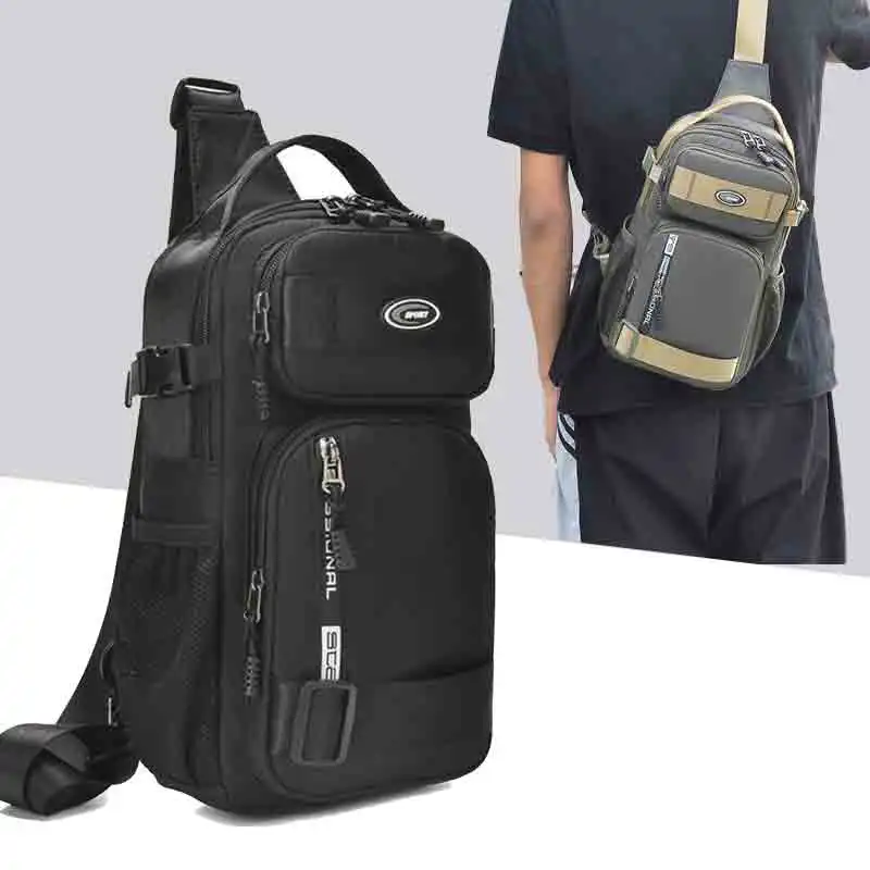 2024 модная мужская мини-седло через плечо с карманом для телефона ткань Оксфорд