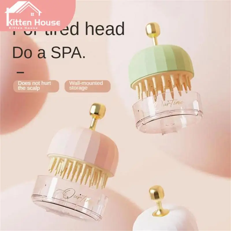 

Portable Soft Teeth Hair Shower Brush Comb Silicone Scalp Massager Scalp Antipruritic Bathing Supplies Craetive Handheld Soft
