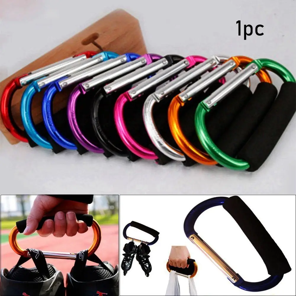 

1 Pc Clips Pram Bag Hooks Pushchair Buggies Stroller Walker Aluminium Alloy Mountaineering Buckle Roller Skating Shoe Buckle
