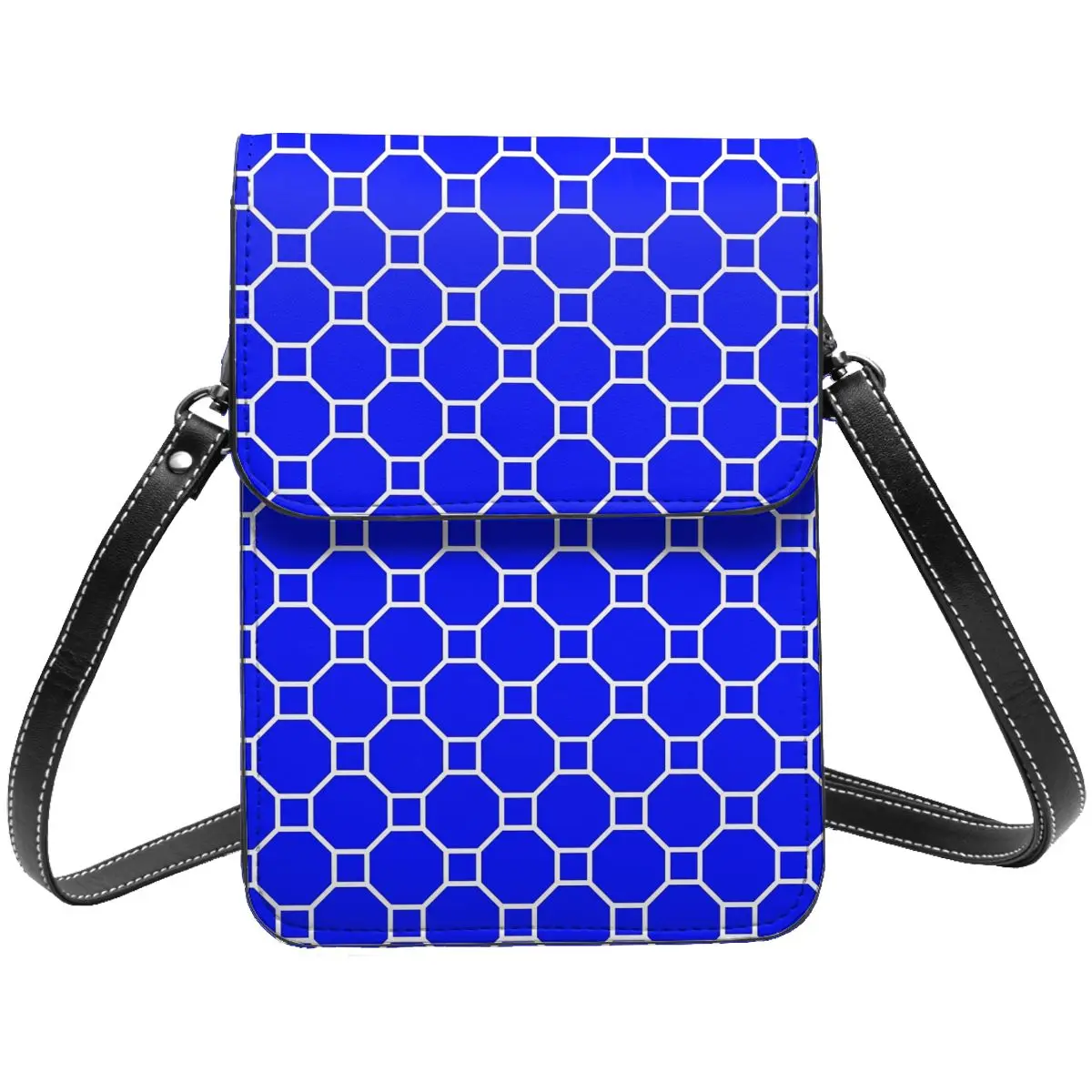 

Blue Hives Shoulder Bag Geometric Print Female Bulk Mobile Phone Bag Vintage Leather School Bags