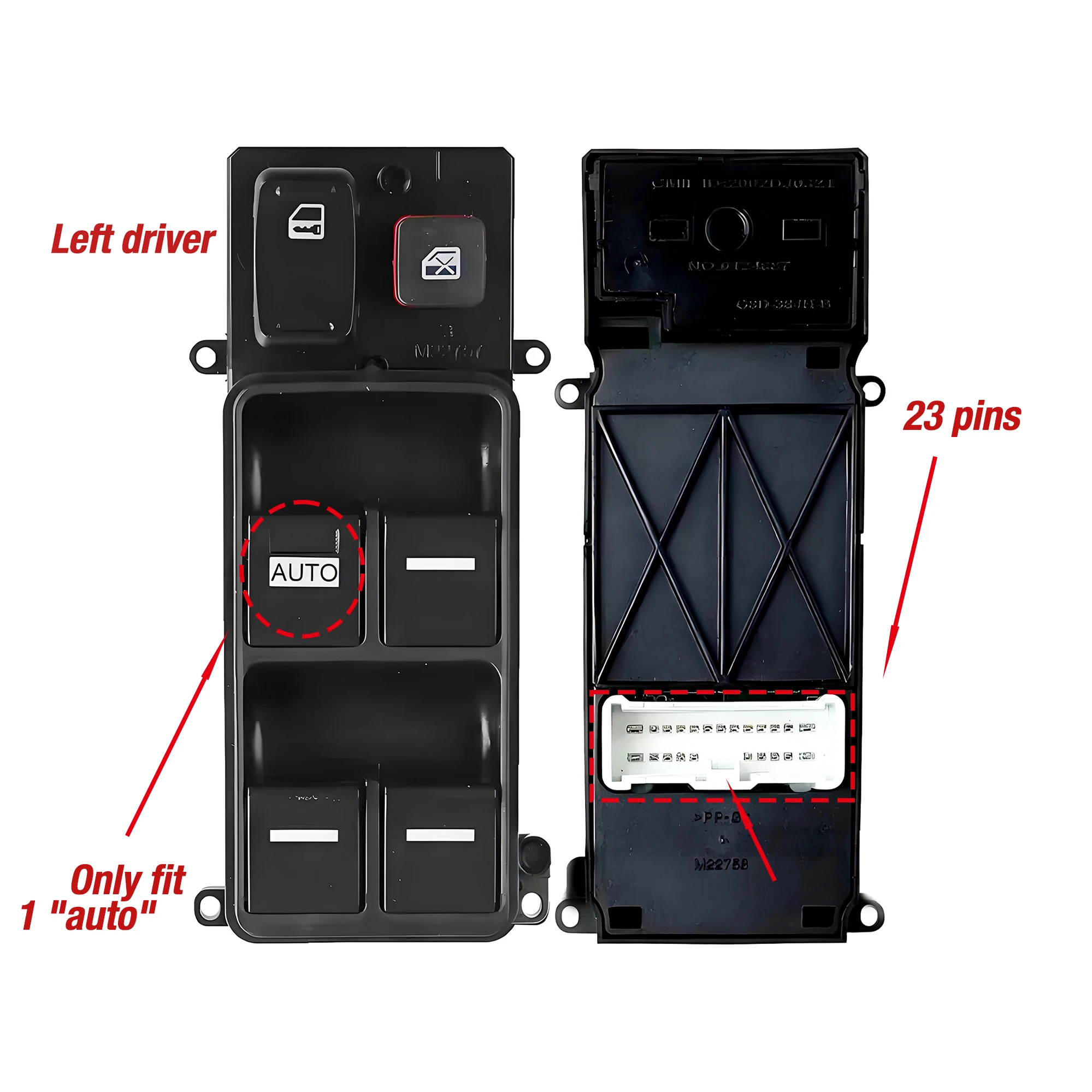 

35770-SDA-A21 35750-SDA-H12 для Honda Accord 7 2003 2004 2005 2006 2007, переключатель управления стеклоподъемником левого водителя