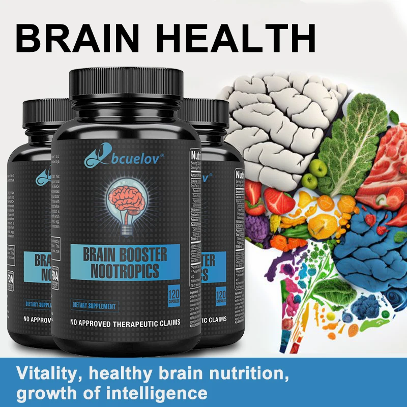 

Super Nootropic Brain Boosting Supplement To Boost Focus, Improve Concentration & Memory | Boost Nerve Energy & IQ Thinking