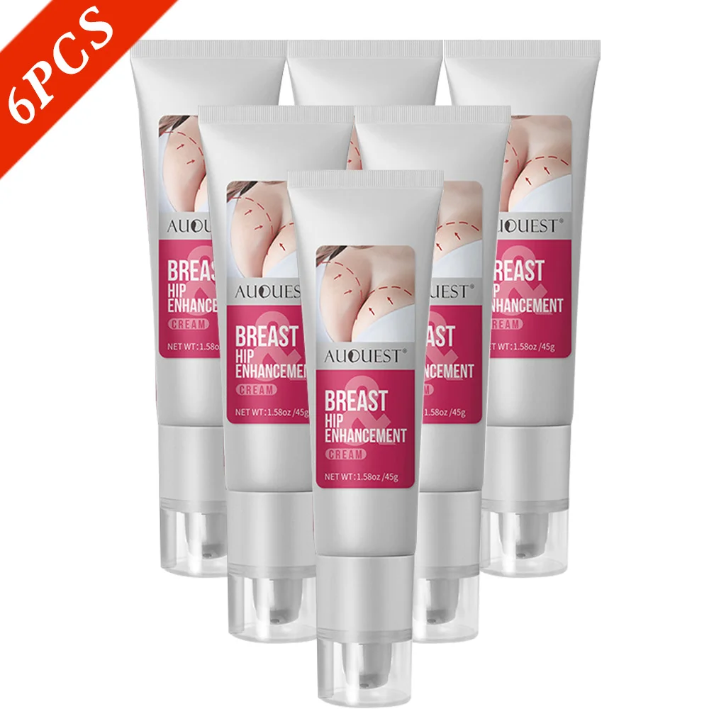 

6PCS Auquest Breast Butt Enlarger Enhancement Cream Fast Growth Butt Enhancer Breast Lifter Skin Firming Lifting Body Care 45g