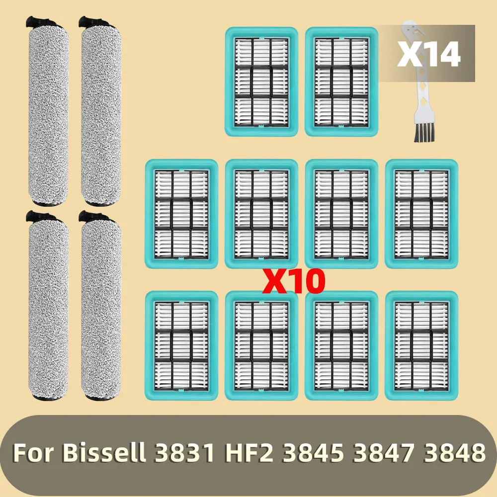 Фото Подходит для пылесоса Bissell Crosswave Hard Floor Expert 3831/HF2/3845/3847/3848, запасные части, фильтр, щетка, ролик №1
