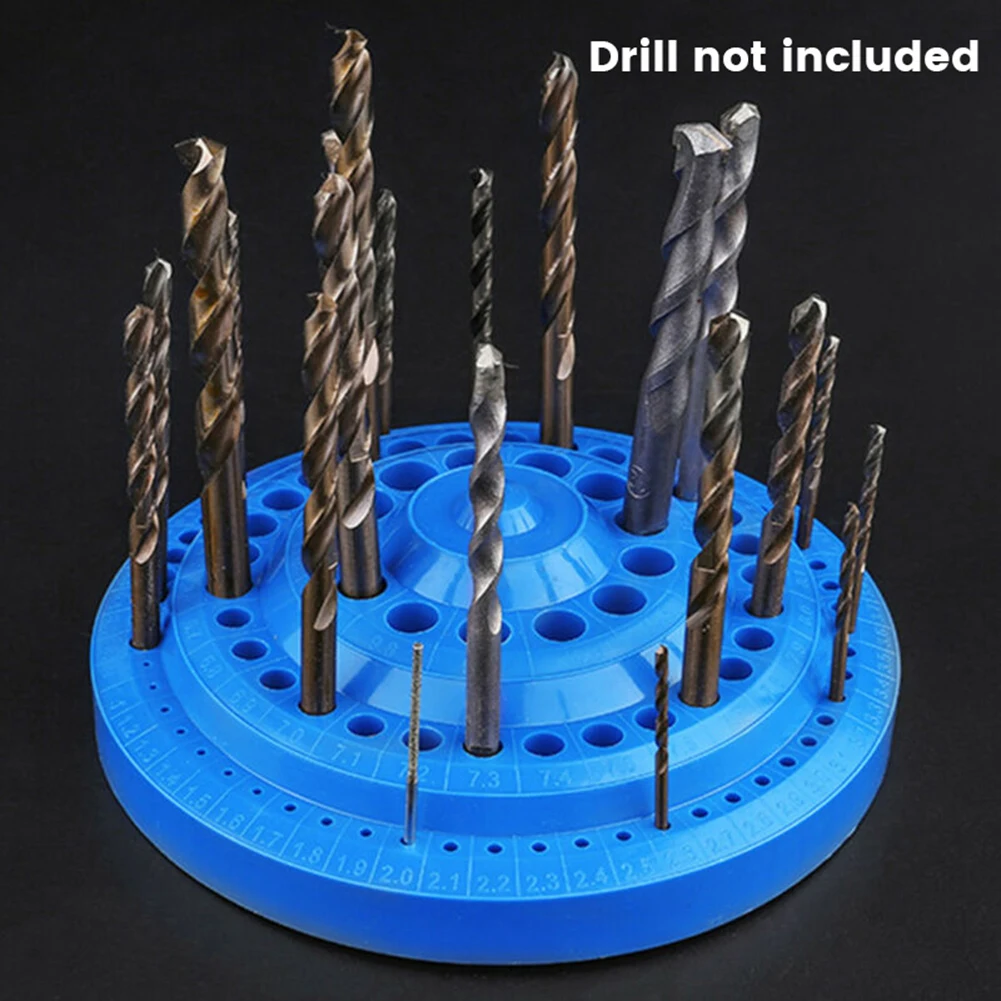 Charm Drill Bit Storage Case Organizer Stand Box Round Shape New Useful