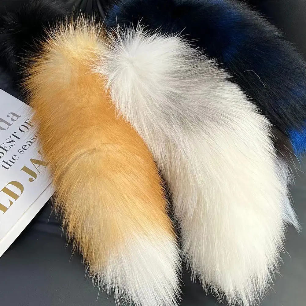 Огромный пушистый брелок из искусственного меха с лисьим хвостом сумки