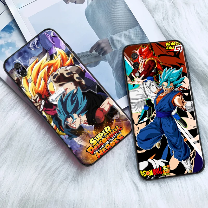 

Dragon Ball For Xiaomi Redmi 10 Note 9 10 Pro 5G 9T 10S Phone Case Coque Black Funda Liquid Silicon Soft