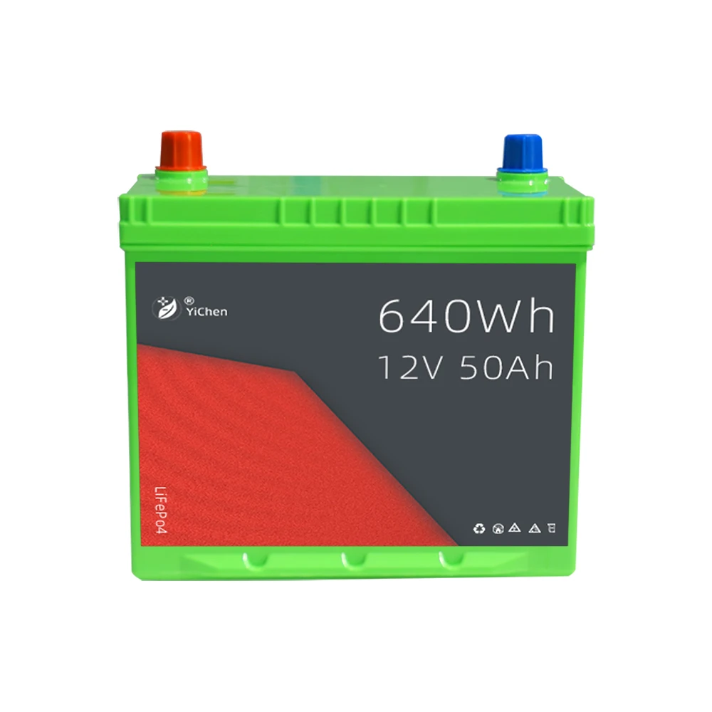 Свинцово-кислотная сменная литиевая батарея LiFePO4 12 в 50 Ач для электромобиля