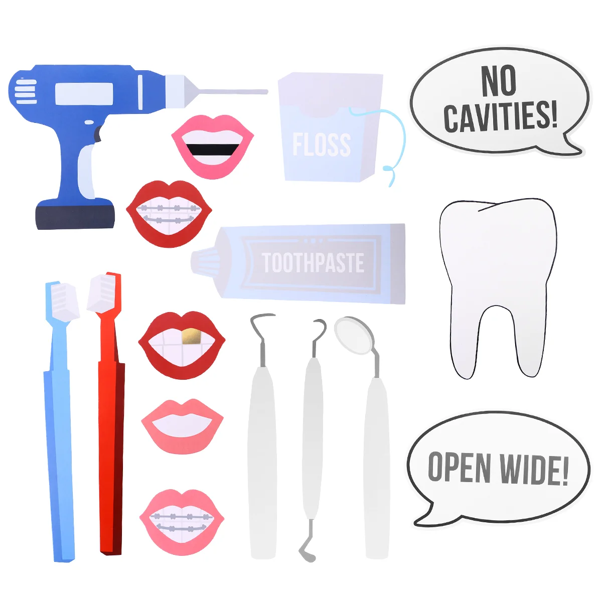 

16 Pcs Photobooth- Props Photo Booth Props Graduation 2021 Photo Booth Props Birthday Modeling