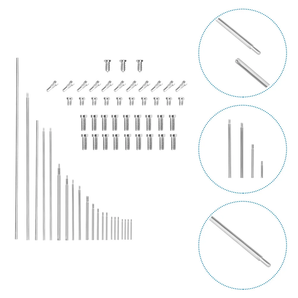 

1 Set Woodwind Instrument Replacement Oboe Repair Kit Including Threaded Shaft Sticks and Threaded Screws