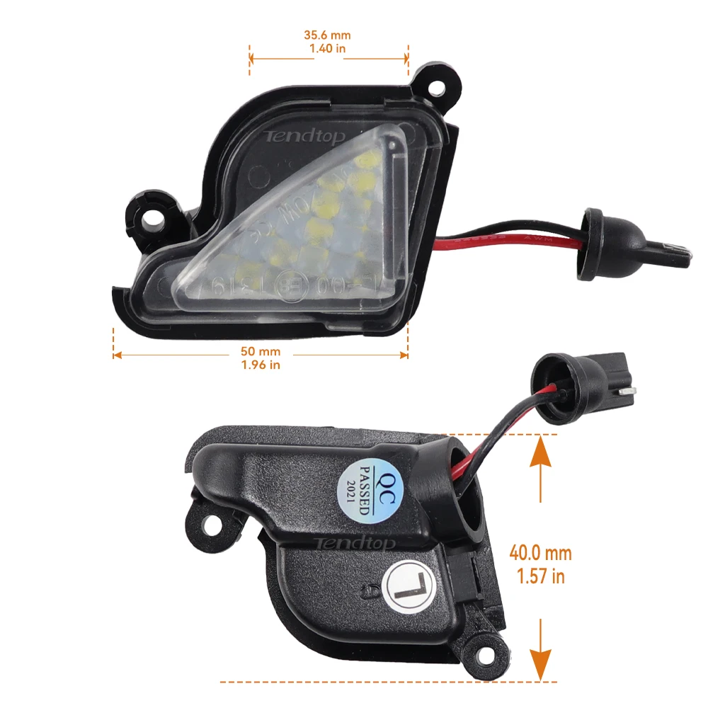 2 шт. светодиодный светильник Canbus без ошибок под зеркалом заднего вида для Skoda Octavia