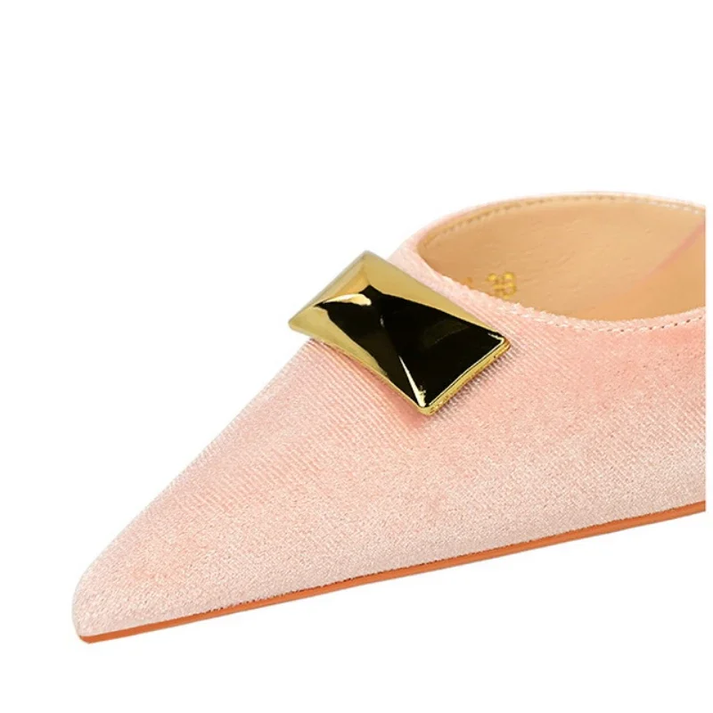 Туфли BIGTREE женские на шпильке 7 см дизайнерские роскошные туфли с металлической