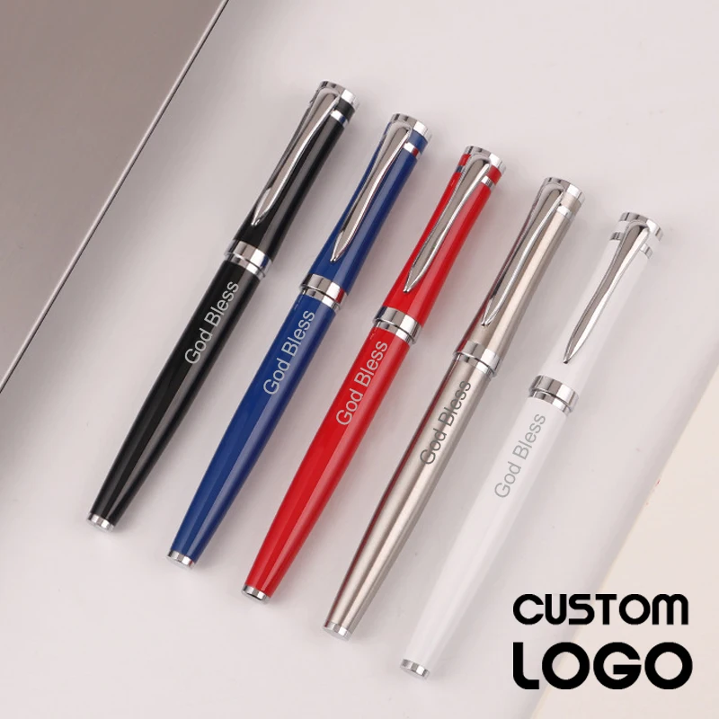 Модная металлическая гелевая ручка с индивидуальным логотипом деловая реклама