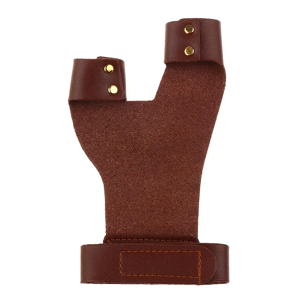 

Archery Hunting Two Finger PU Leather Shooting Glove Hand Protector Guard