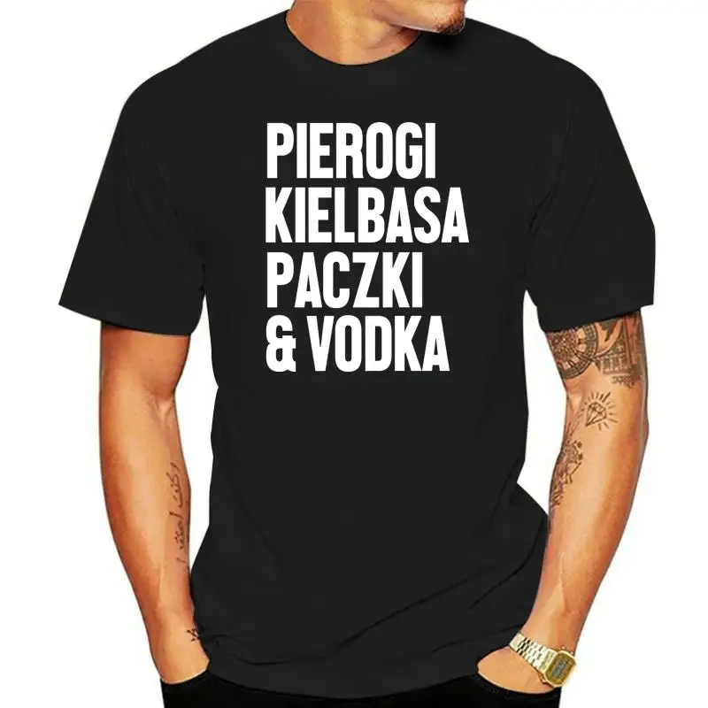 

Dyngus Day Shirt Polish Pierogi Kielbasa Paczki Vodka Poland Premium T-Shirt Top T-Shirts Customized Men T Shirt Cotton