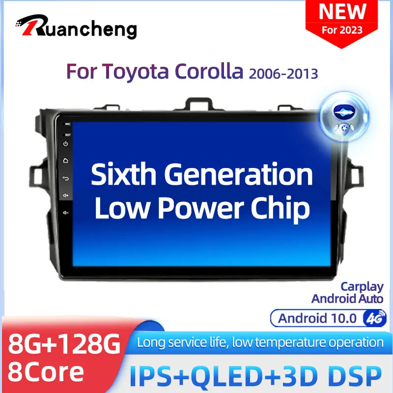 

Ruancheng For Toyota Corolla 10 E140 E150 2006 - 2013 Car Radio Multimedia Video Player Navigation stereo GPS Android 10 No 2din