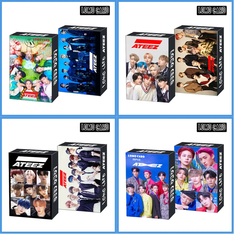 Фото 30 шт. Aniteez ломо-карты фотокарточки фото Kpop Idol Card Mingi Seonghwa San Yunho Hongjoong Jongho Wooyoung Yeosang Fans Gift №1