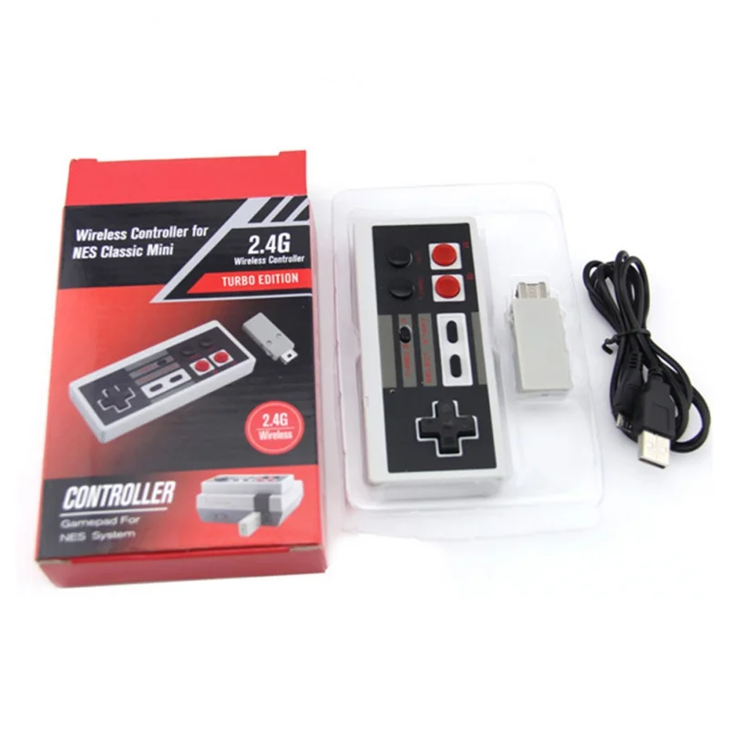 

Игровая консоль 2,4 ГГц, беспроводной контроллер, джойстик, геймпад для развлекательной системы Nintendo NES Mini Classic Edition